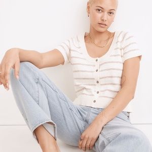 Linden Scoop Sweater Tee in Stripe